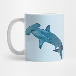 Hammerhead shark cartoon illustration Mug